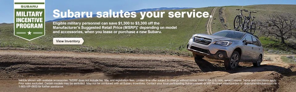 New Motors Subaru Military Discount