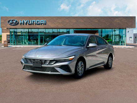 2025 Hyundai Elantra Hybrid Blue Sedan