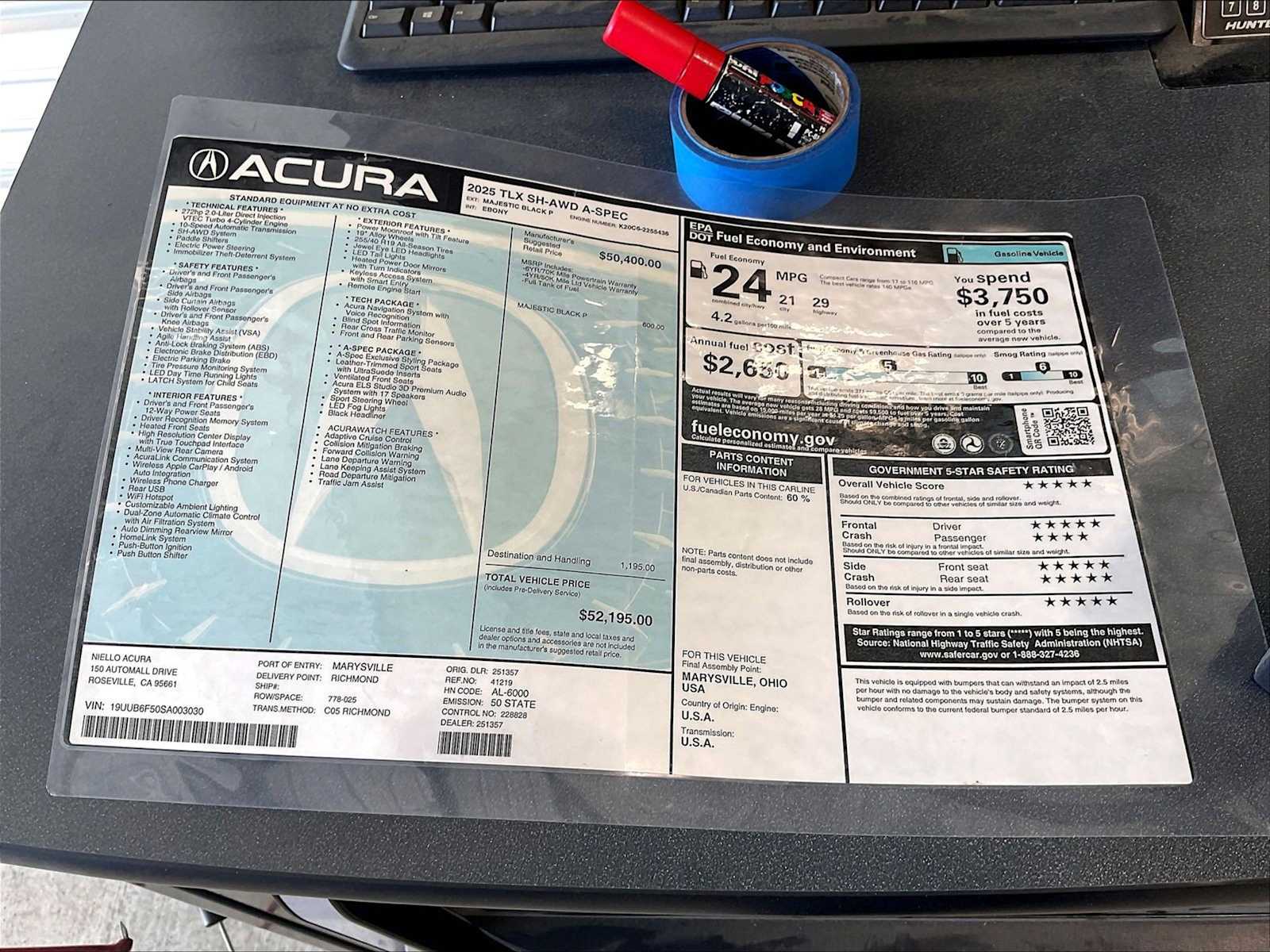 2025 Acura TLX A-Spec Package - Photo 35