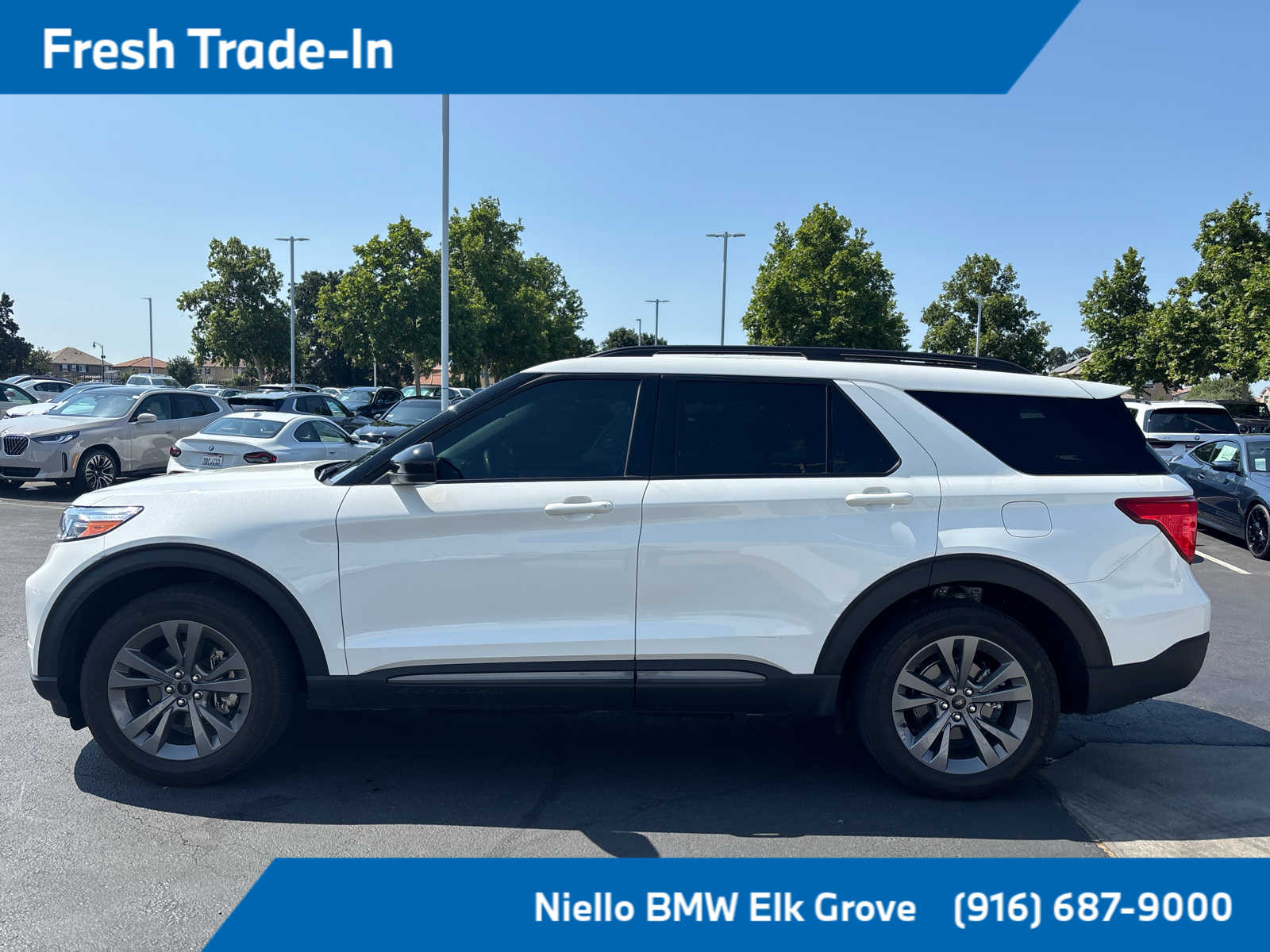 Used 2022 Ford Explorer XLT with VIN 1FMSK8DH9NGA72391 for sale in Elk Grove, CA