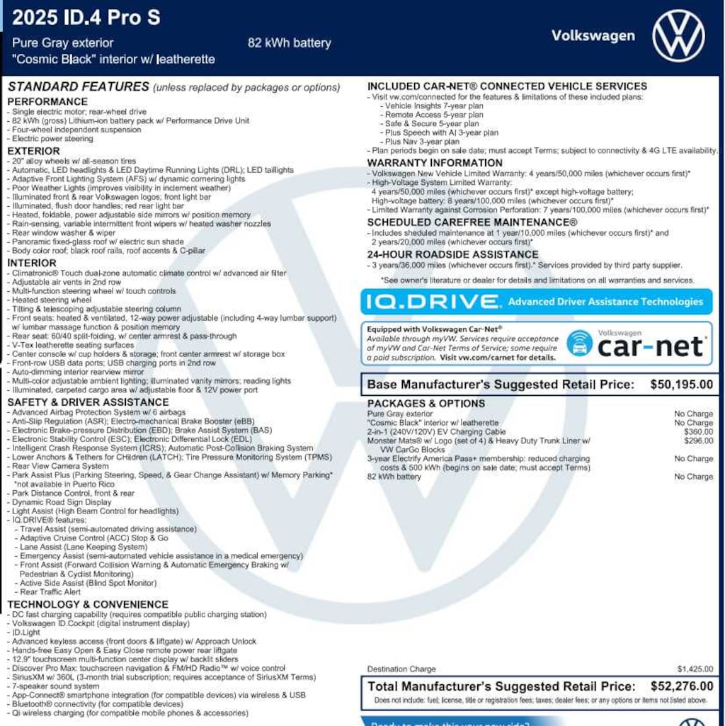 Used 2025 Volkswagen ID.4 Pro S RWD