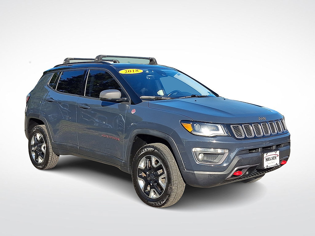 Used 2018 Jeep Compass Trailhawk with VIN 3C4NJDDB1JT230236 for sale in East Hanover, NJ