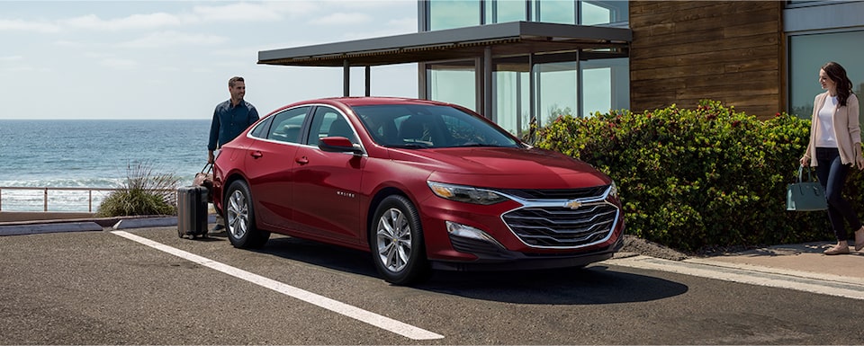 Red Chevy Malibu