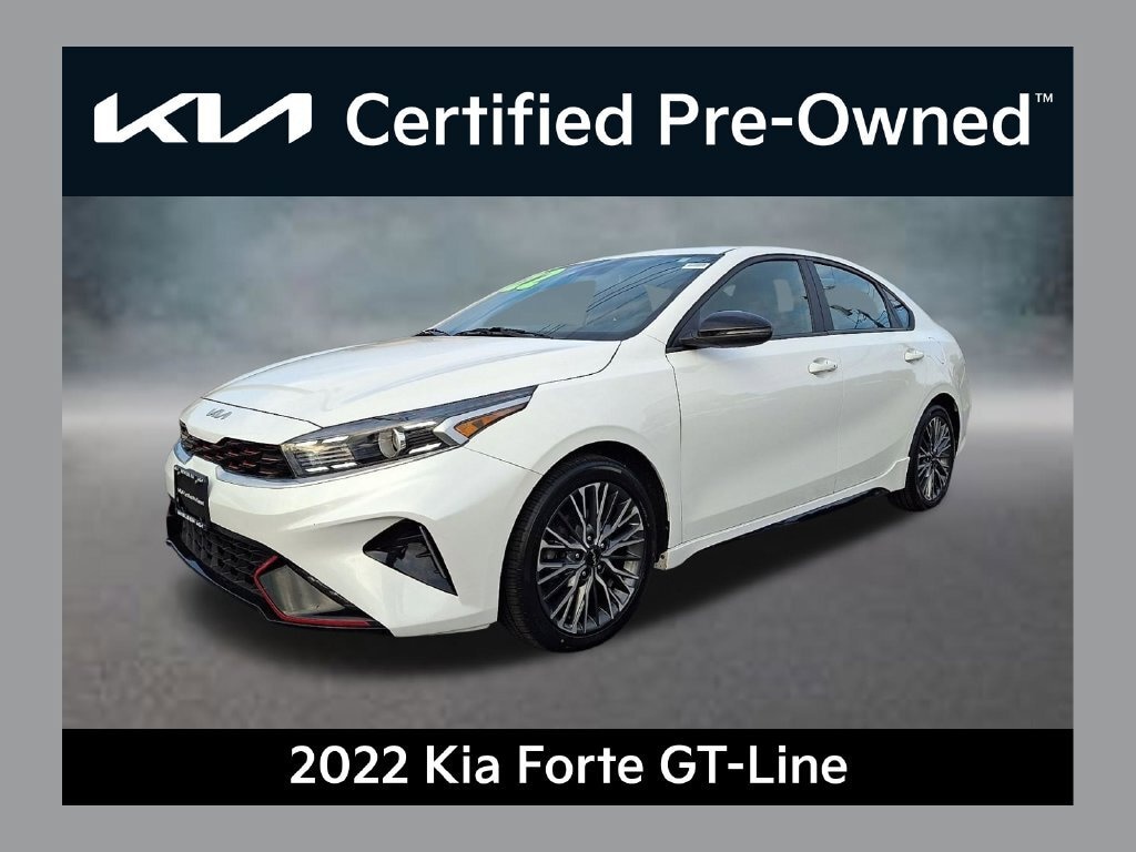 Certified 2022 Kia FORTE GT-Line with VIN 3KPF54AD7NE439215 for sale in Newton, NJ