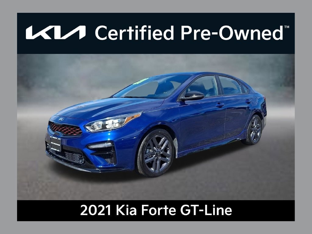 Certified 2021 Kia Forte GT-Line with VIN 3KPF34AD6ME324447 for sale in Newton, NJ