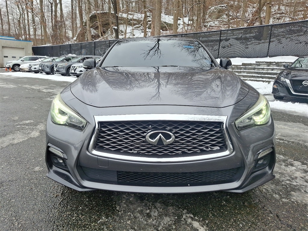 Certified 2018 INFINITI Q50 RED SPORT with VIN JN1FV7AR8JM481758 for sale in Stanhope, NJ