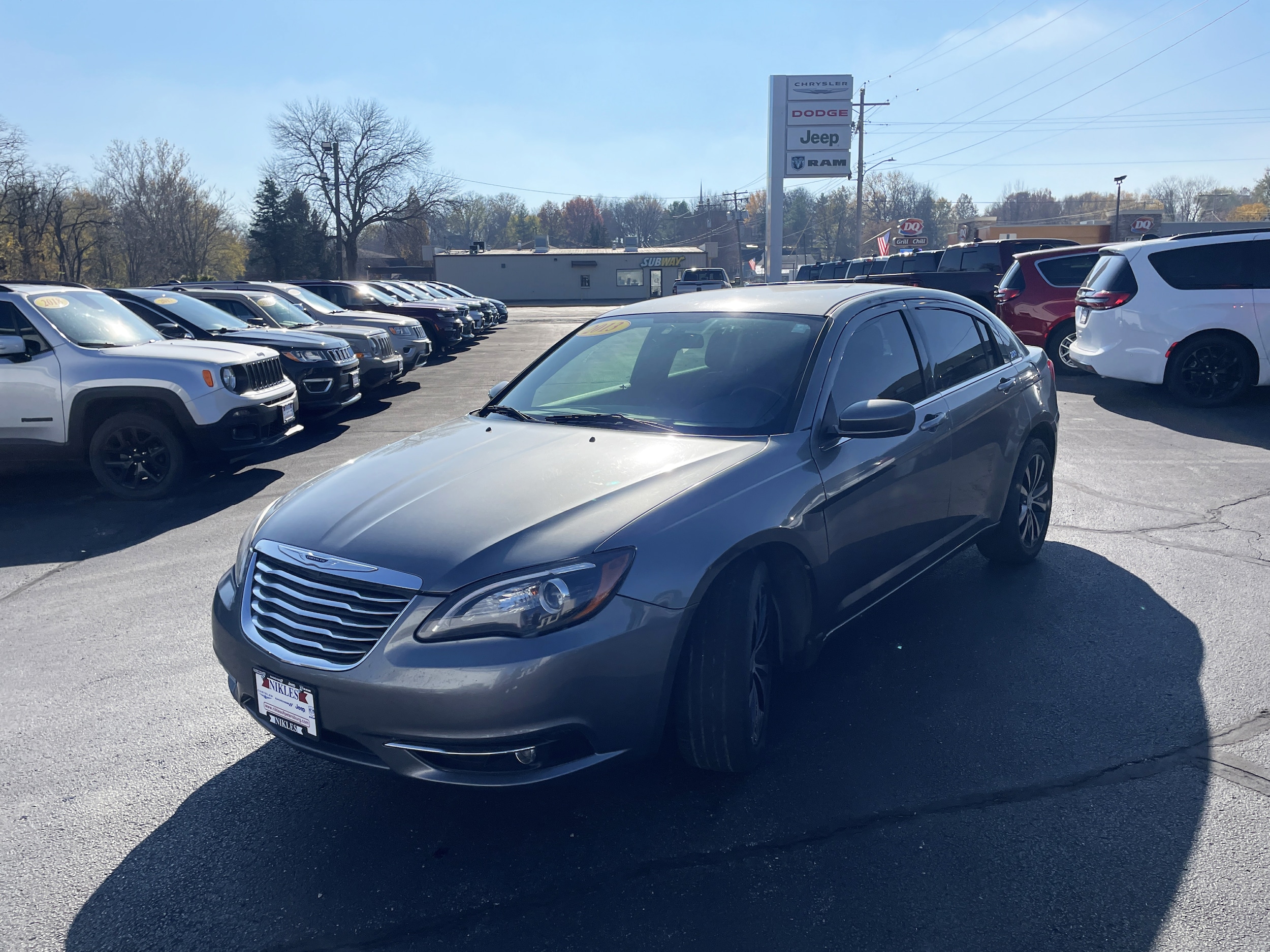 Used 2013 Chrysler 200 Touring with VIN 1C3CCBBB0DN609777 for sale in Petersburg, IL