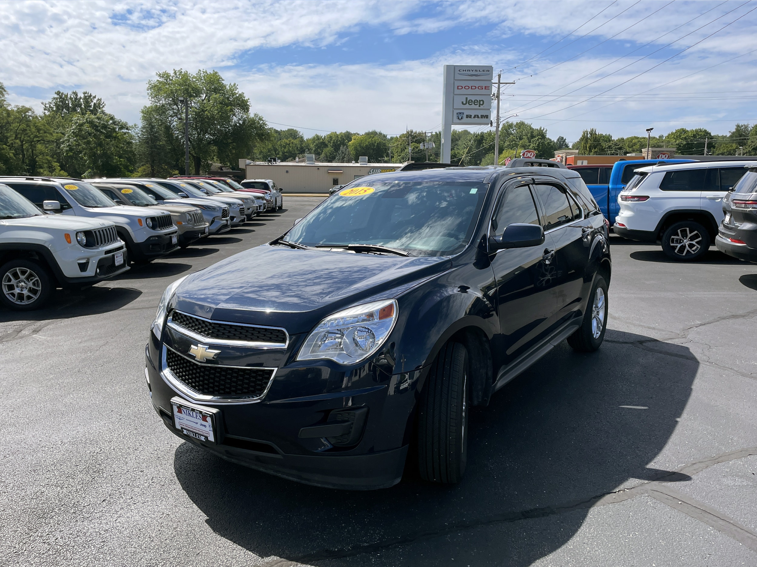 Used 2015 Chevrolet Equinox 1LT with VIN 2GNALBEK4F6279204 for sale in Petersburg, IL