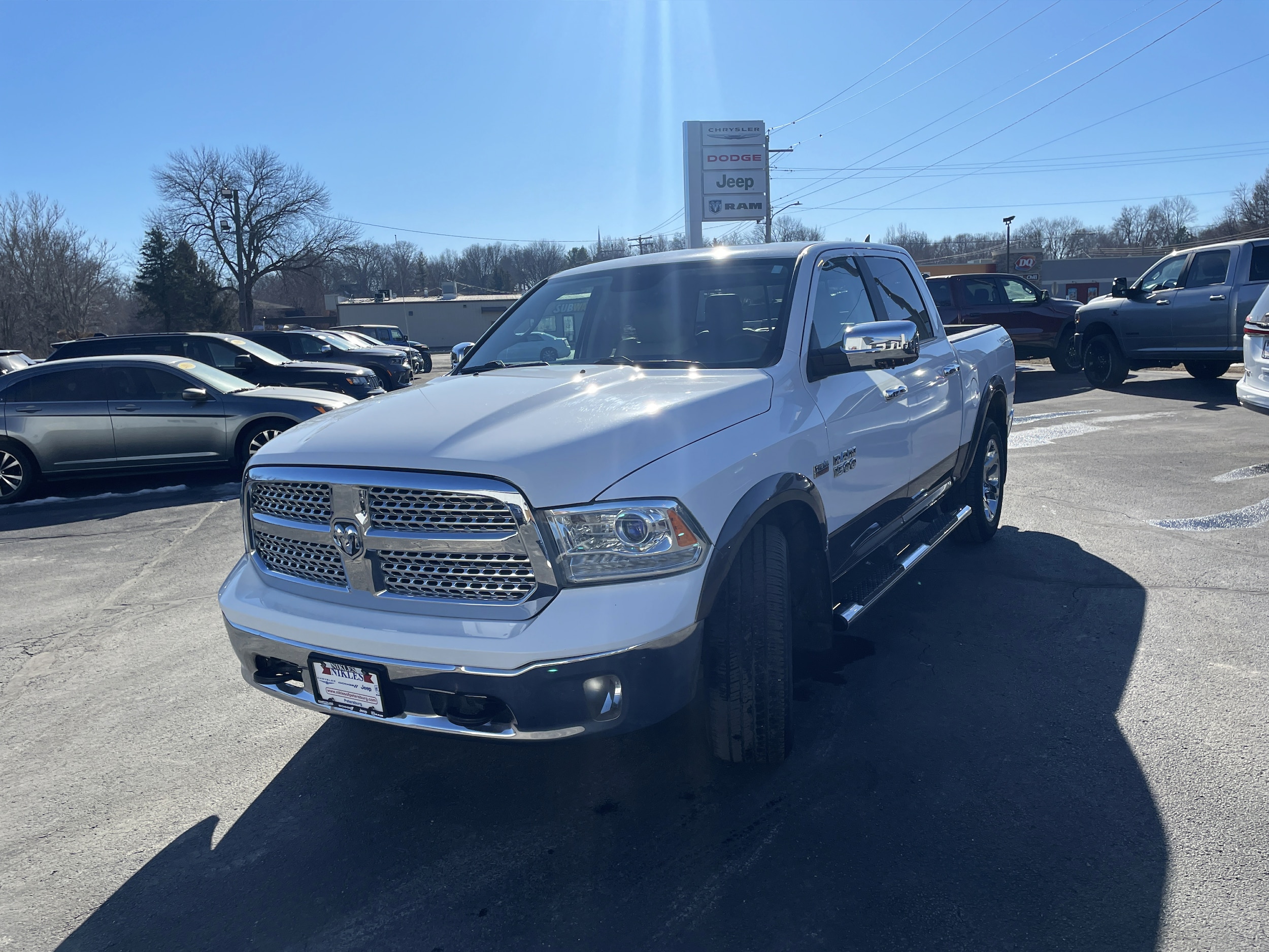 Used 2017 RAM Ram 1500 Pickup Laramie with VIN 1C6RR7NTXHS860018 for sale in Petersburg, IL
