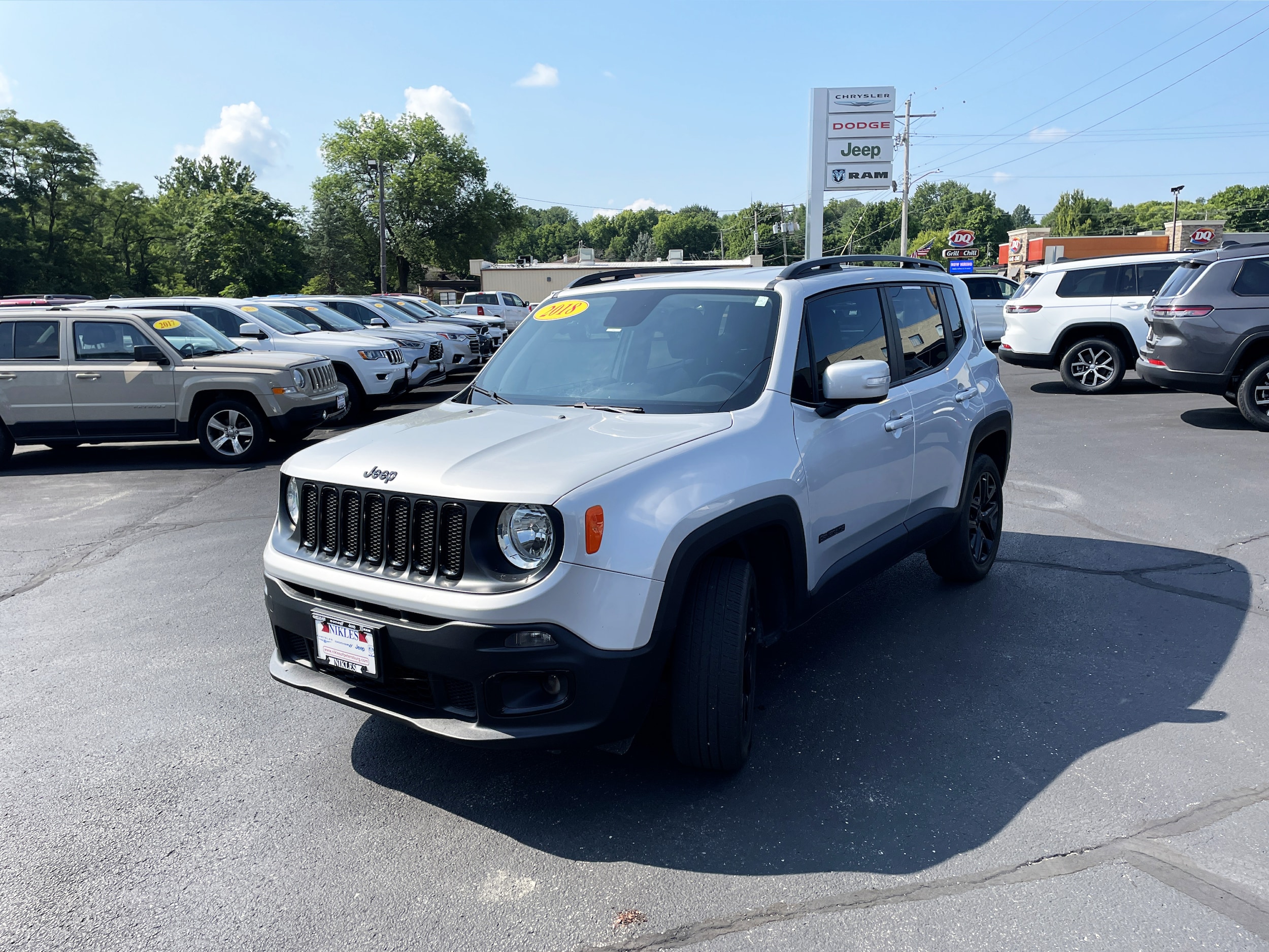 Used 2018 Jeep Renegade Altitude Package with VIN ZACCJBBB3JPJ18783 for sale in Petersburg, IL