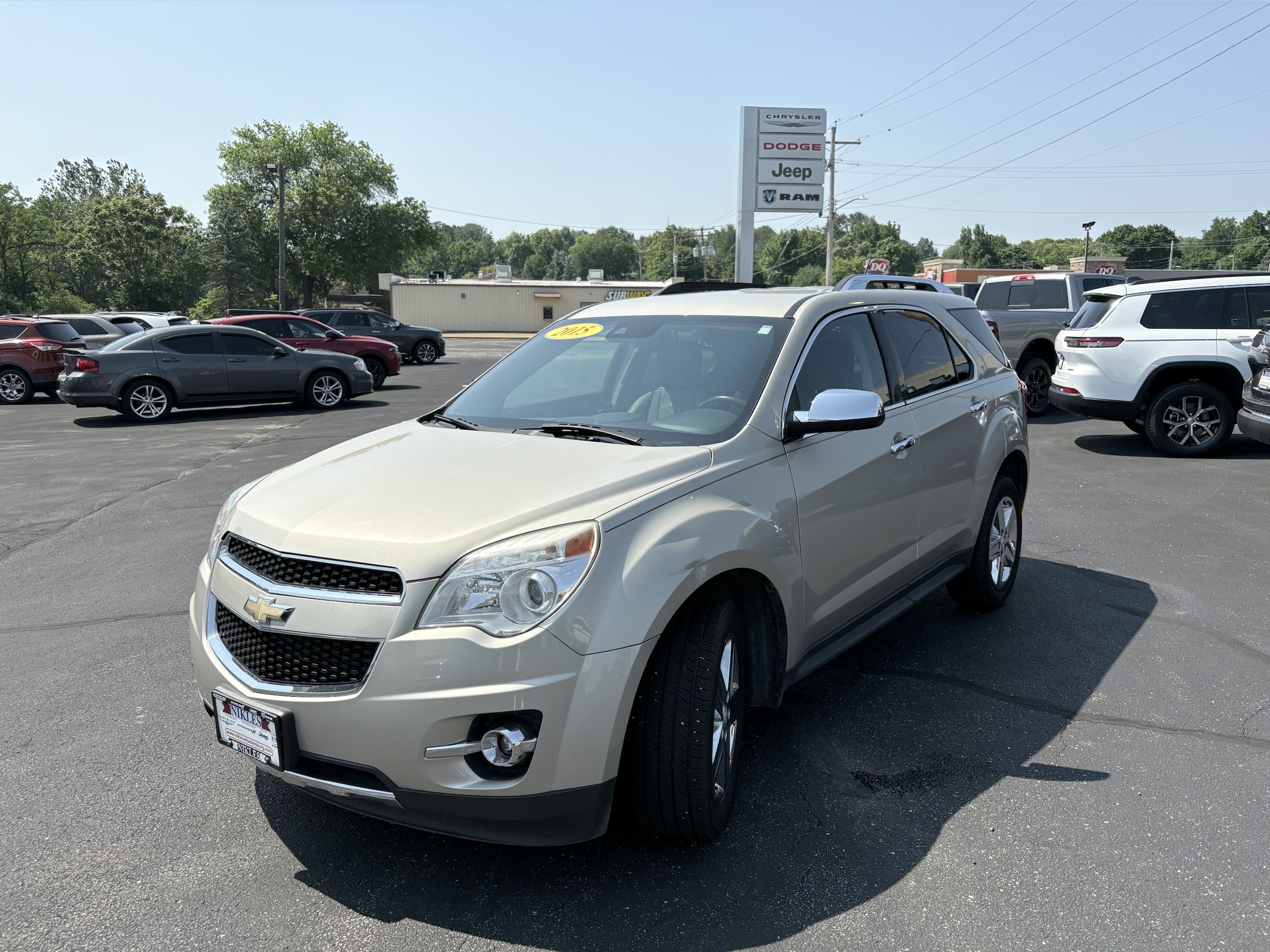 Used 2015 Chevrolet Equinox LTZ with VIN 1GNFLHEK0FZ115011 for sale in Petersburg, IL