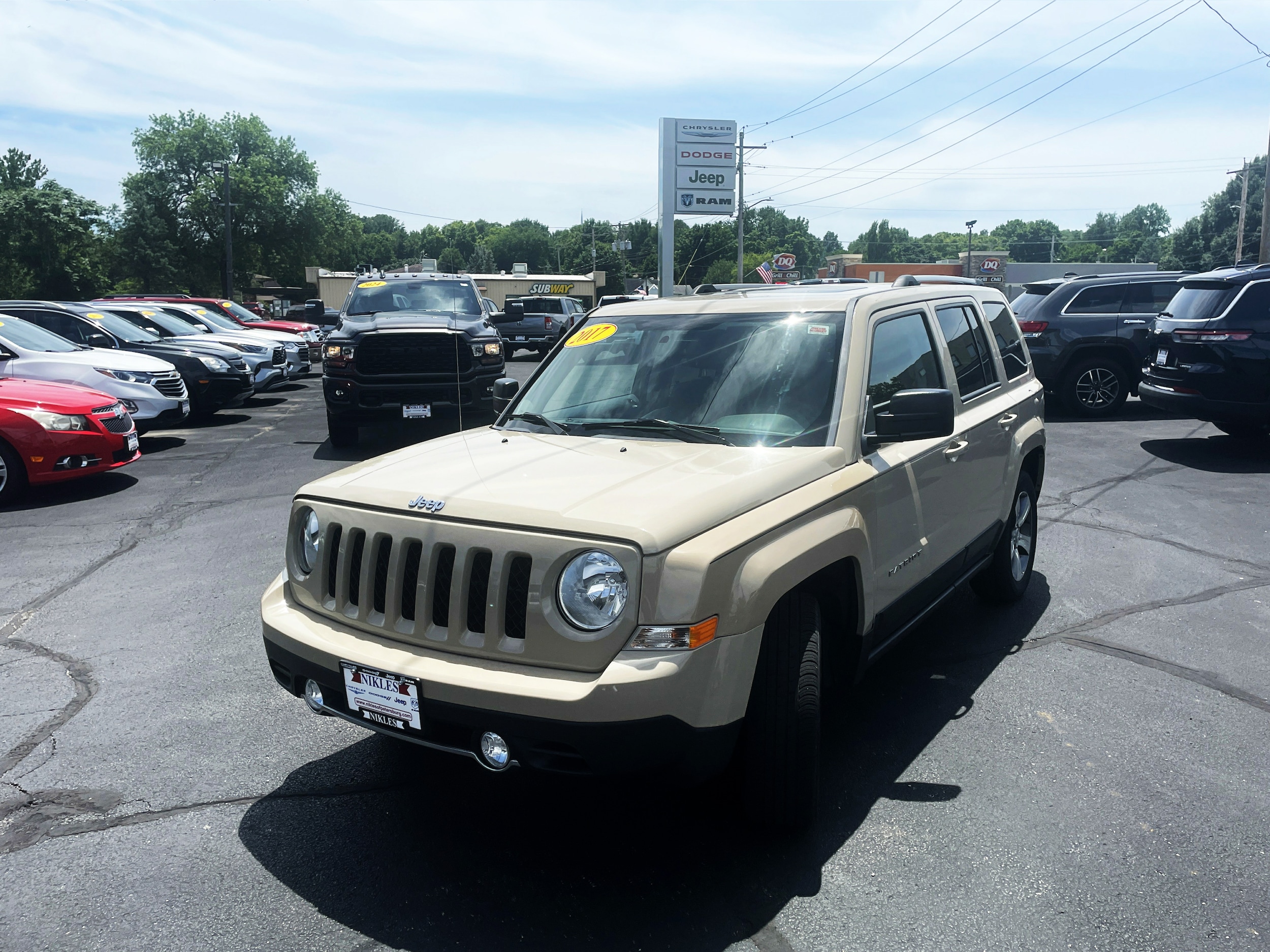 Used 2017 Jeep Patriot High Altitude Edition with VIN 1C4NJPFA3HD187721 for sale in Petersburg, IL