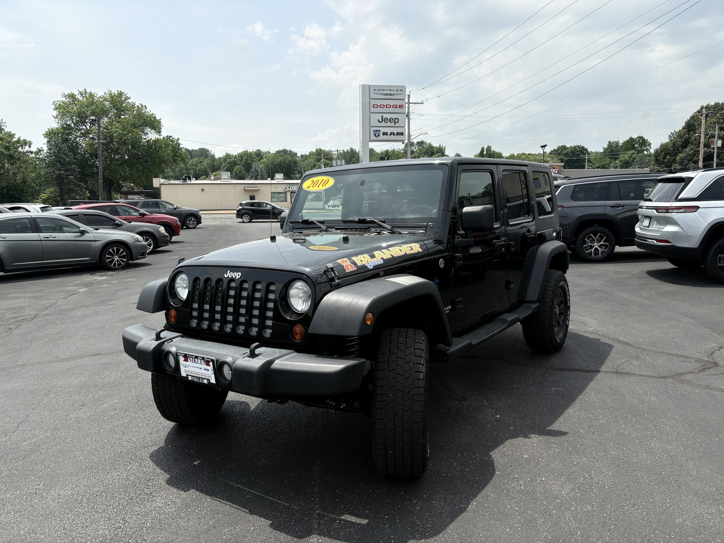 Used 2010 Jeep Wrangler Unlimited Sport with VIN 1J4BA3H10AL157378 for sale in Petersburg, IL
