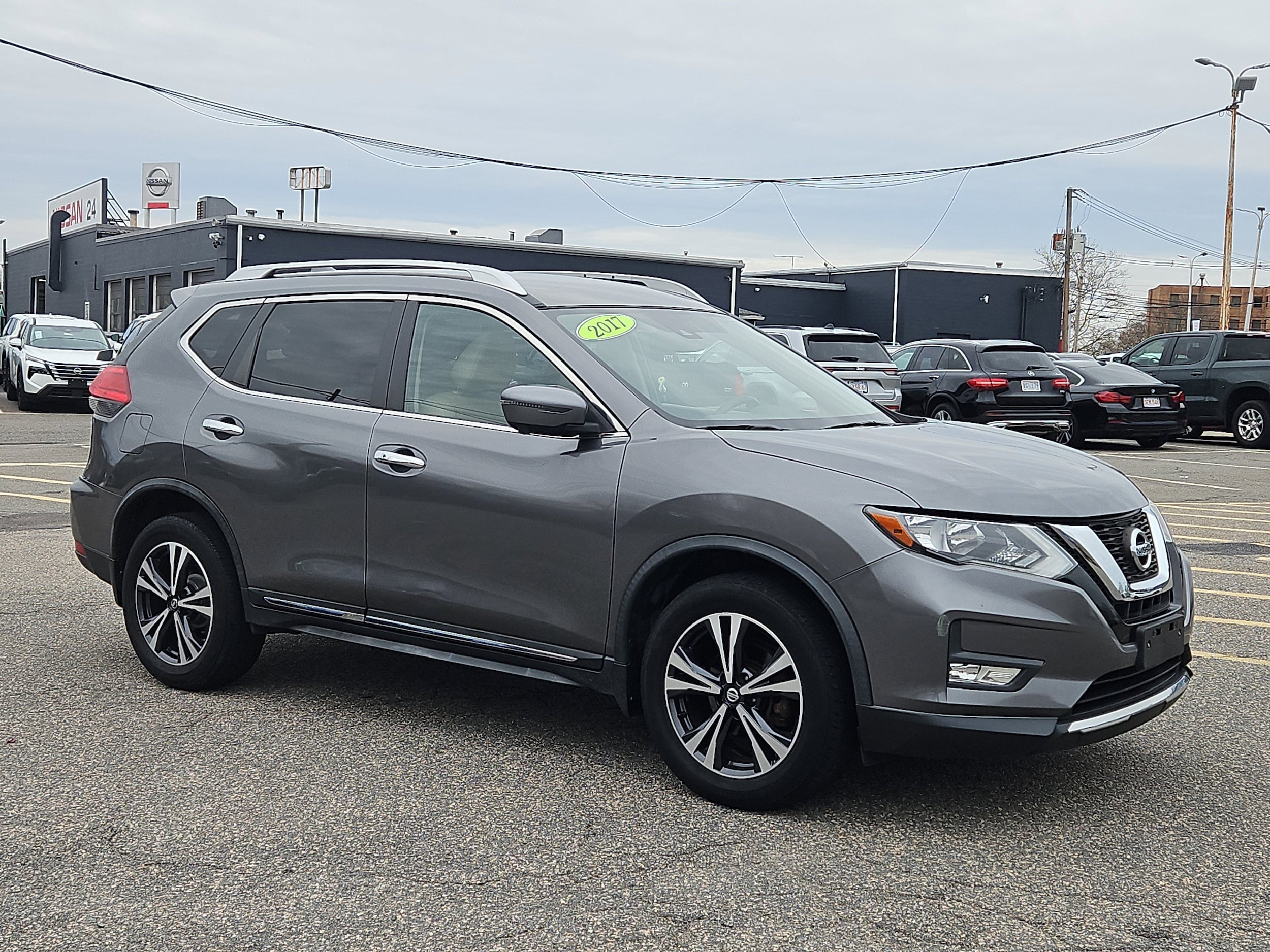 Certified 2017 Nissan Rogue SL with VIN JN8AT2MV9HW266935 for sale in Brockton, MA