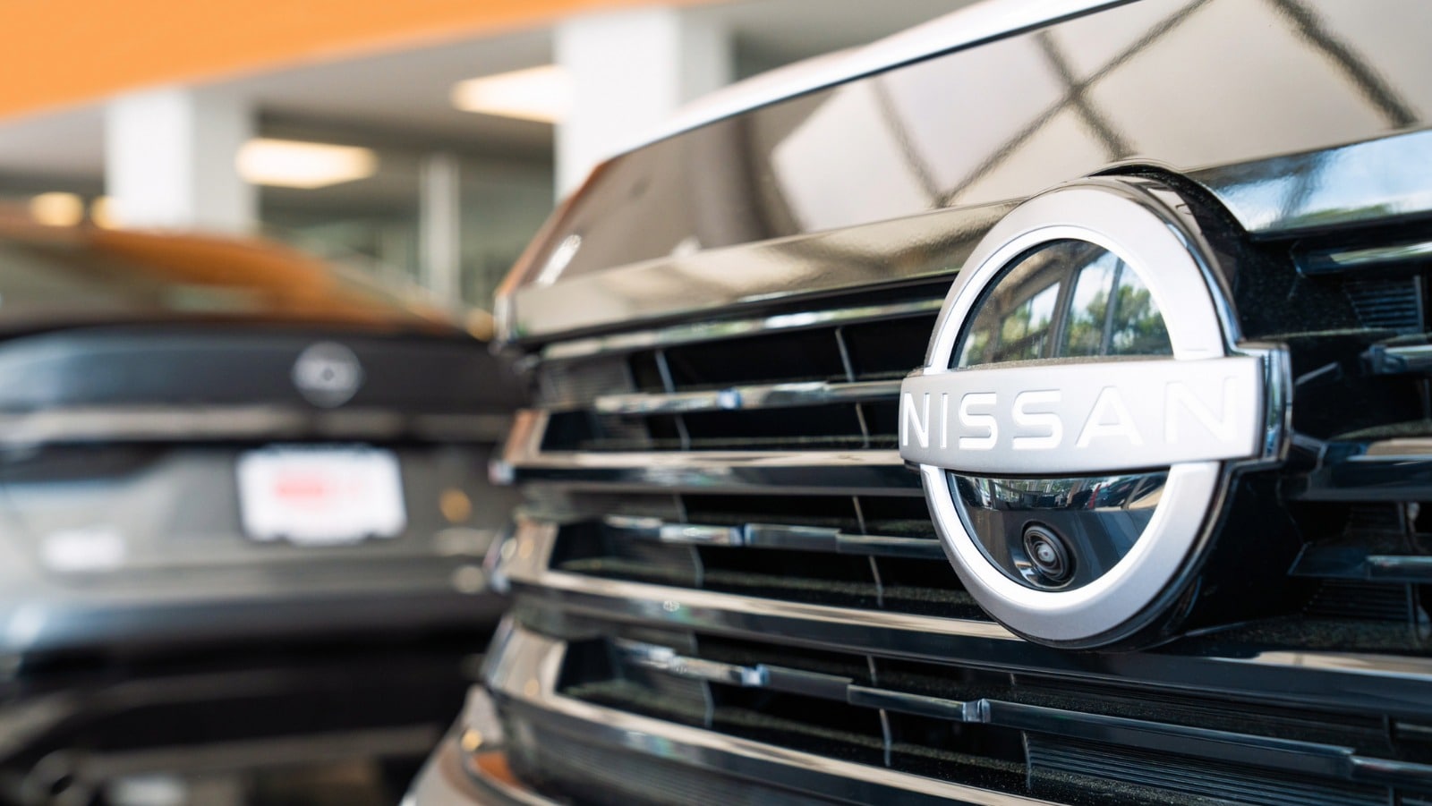 Nissan Badge on Car