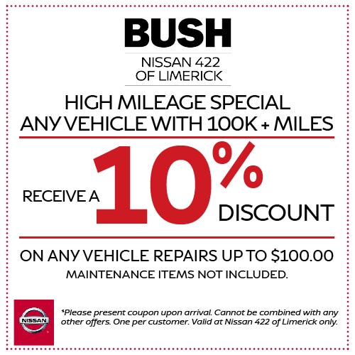 Nissan Service Coupons & Service Specials at Nissan 422 of Limerick