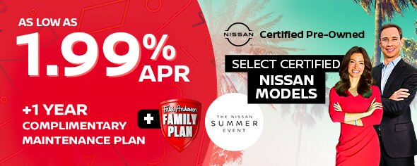 Certified Nissans - As low as 1.99% APR