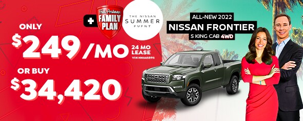 All-New 2022 Frontier - $249/mo for 24mo lease