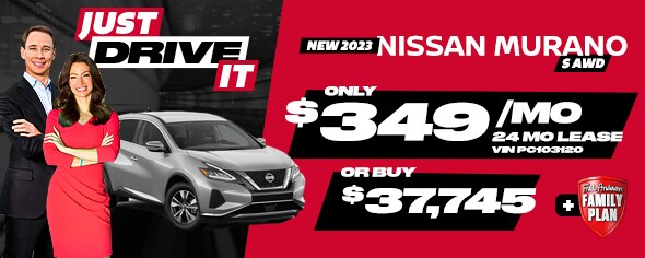 New 2023 Murano S AWD $349/mo for 24 mo lease Or buy for $37,745