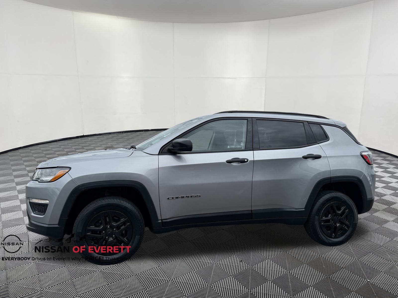 Used 2018 Jeep Compass Sport with VIN 3C4NJDAB7JT423656 for sale in Everett, WA