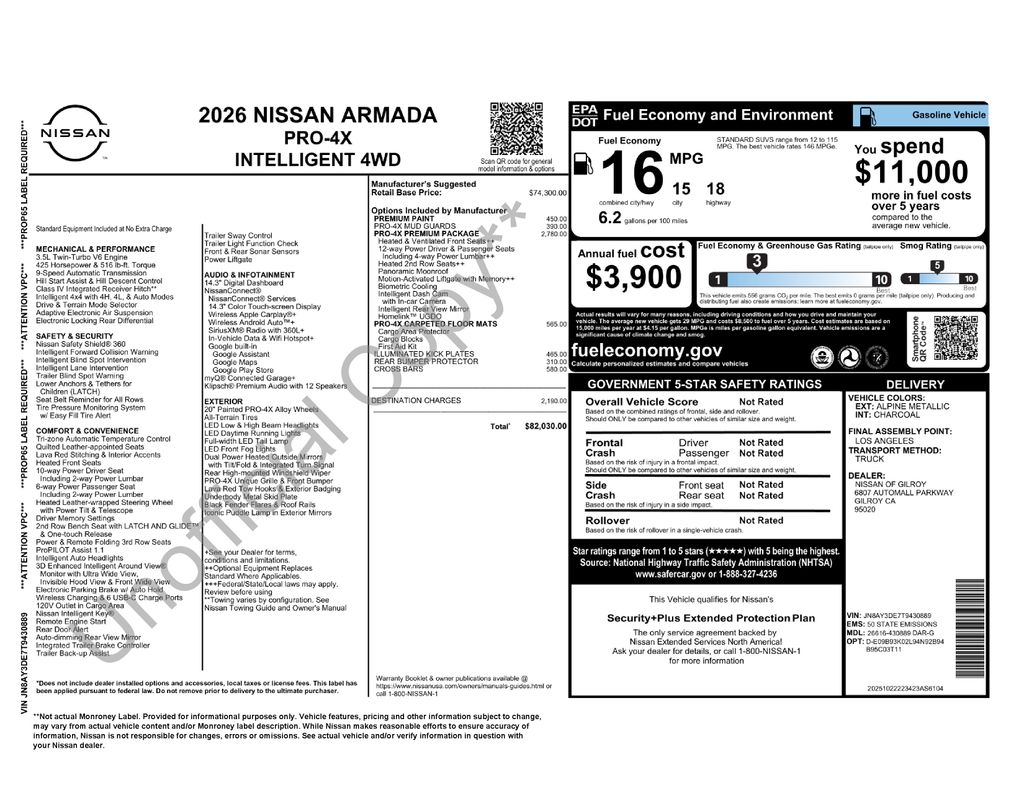 2026 Nissan Armada PRO-4X