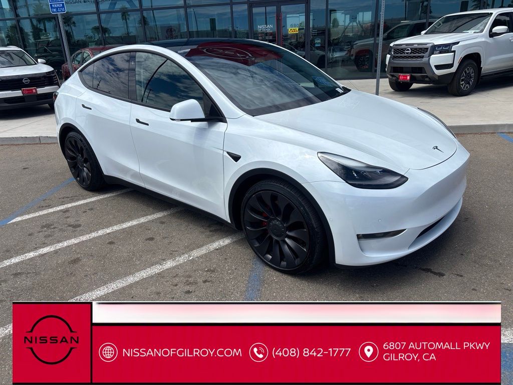 Used 2021 Tesla Model Y Performance with VIN 5YJYGDEFXMF277927 for sale in Gilroy, CA