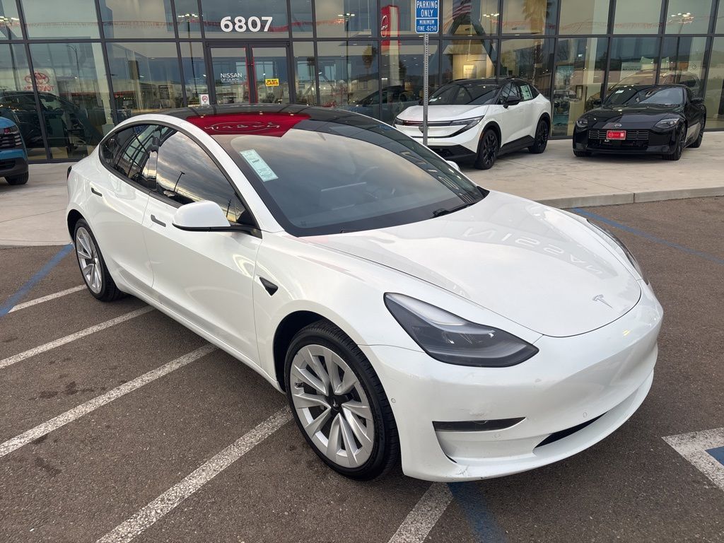 Used 2021 Tesla Model 3 Base with VIN 5YJ3E1EA7MF078448 for sale in Gilroy, CA
