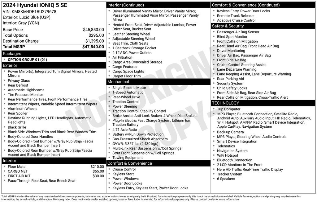 Used 2024 Hyundai IONIQ 5 SE SUV
