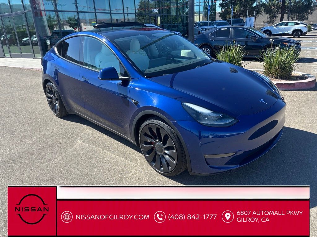 Used 2022 Tesla Model Y Performance with VIN 7SAYGDEF4NF538344 for sale in Gilroy, CA