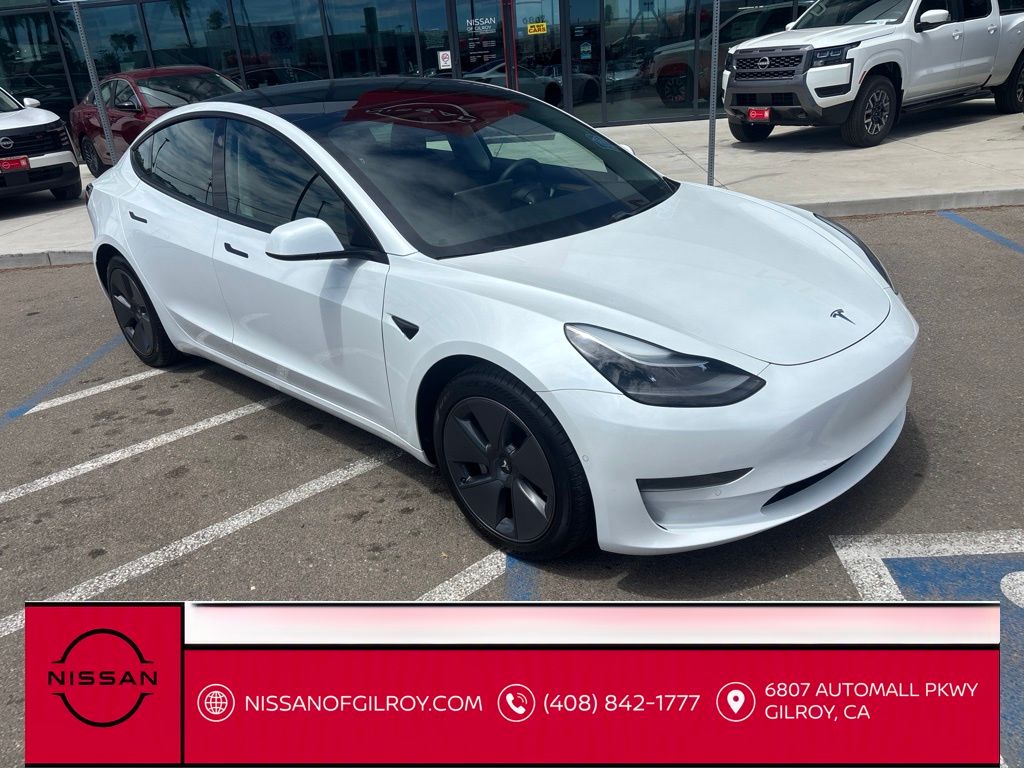 Used 2021 Tesla Model 3 Base with VIN 5YJ3E1EA5MF046498 for sale in Gilroy, CA