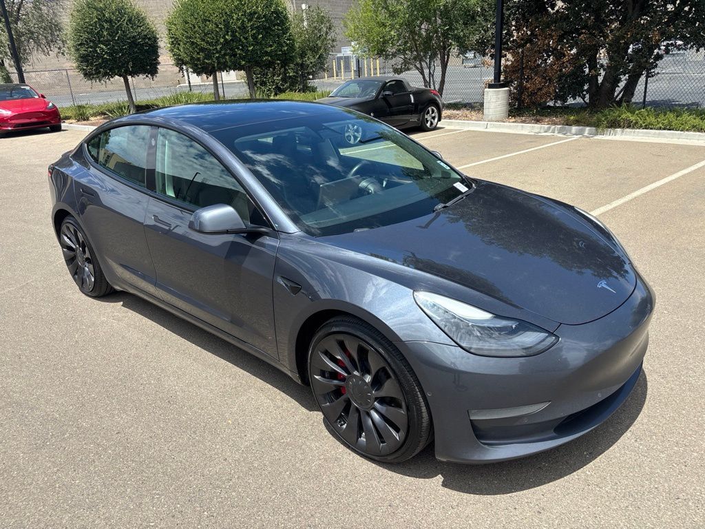 Used 2021 Tesla Model 3 Base with VIN 5YJ3E1EC8MF074345 for sale in Gilroy, CA