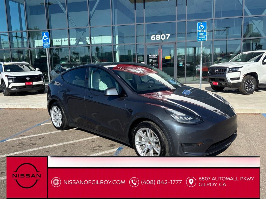 Used 2021 Tesla Model Y Long Range with VIN 5YJYGAEEXMF130979 for sale in Gilroy, CA