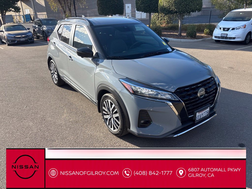 Certified 2021 Nissan Kicks SR with VIN 3N1CP5DV6ML502812 for sale in Gilroy, CA