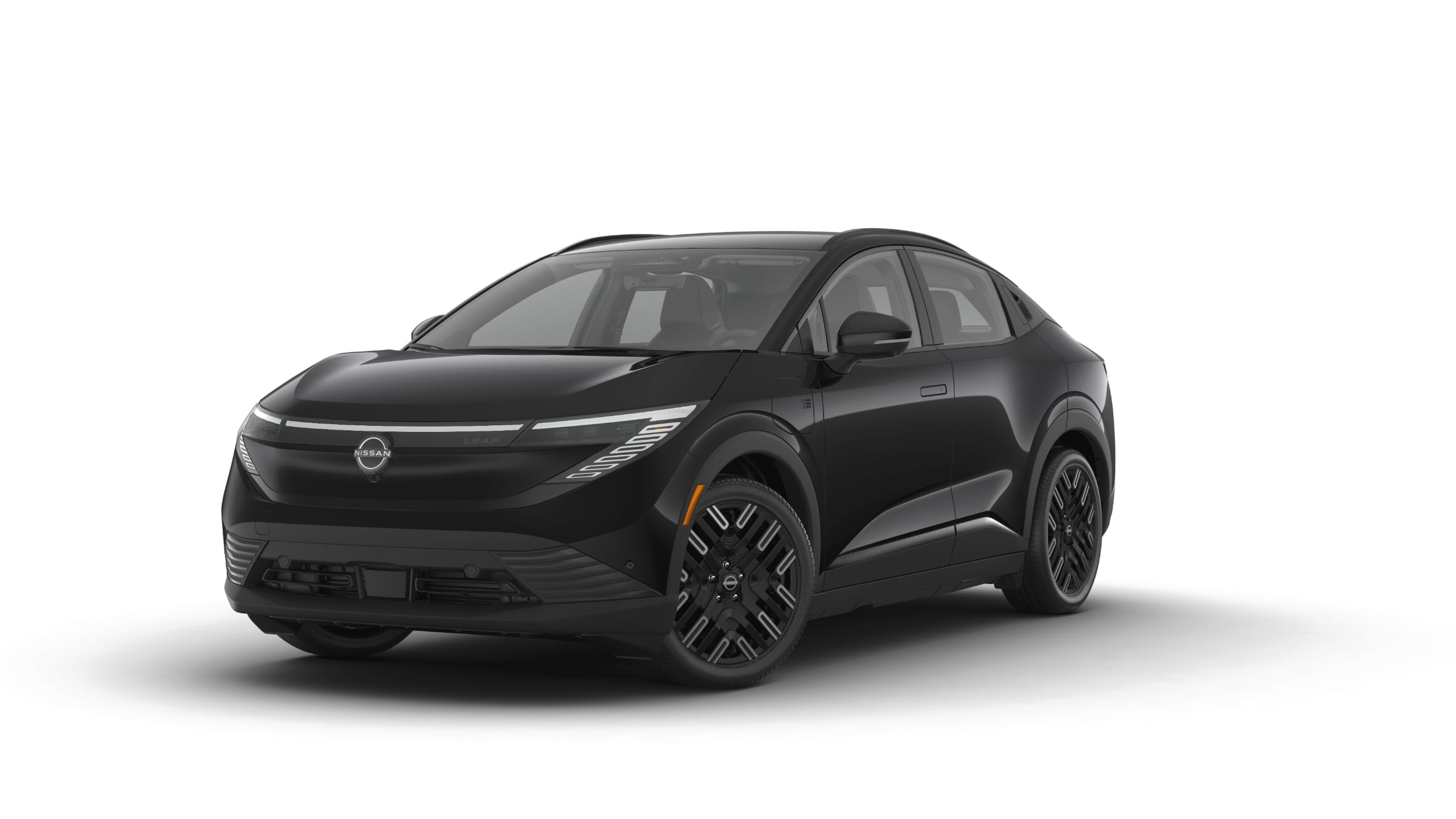 2026 Nissan LEAF Platinum + Trim Shown in Black Diamond Pearl