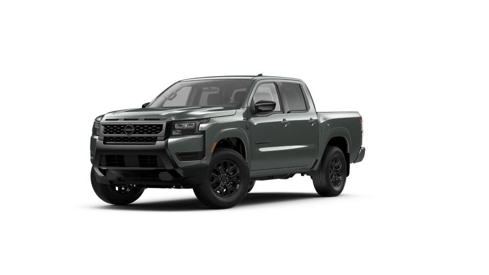 2027 Nissan Frontier Crew Cab SV shown in Alpine Metallic