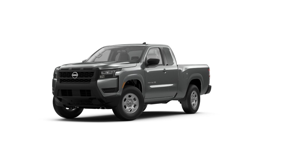 2027 Nissan Frontier King Cab S shown in Gun Metallic