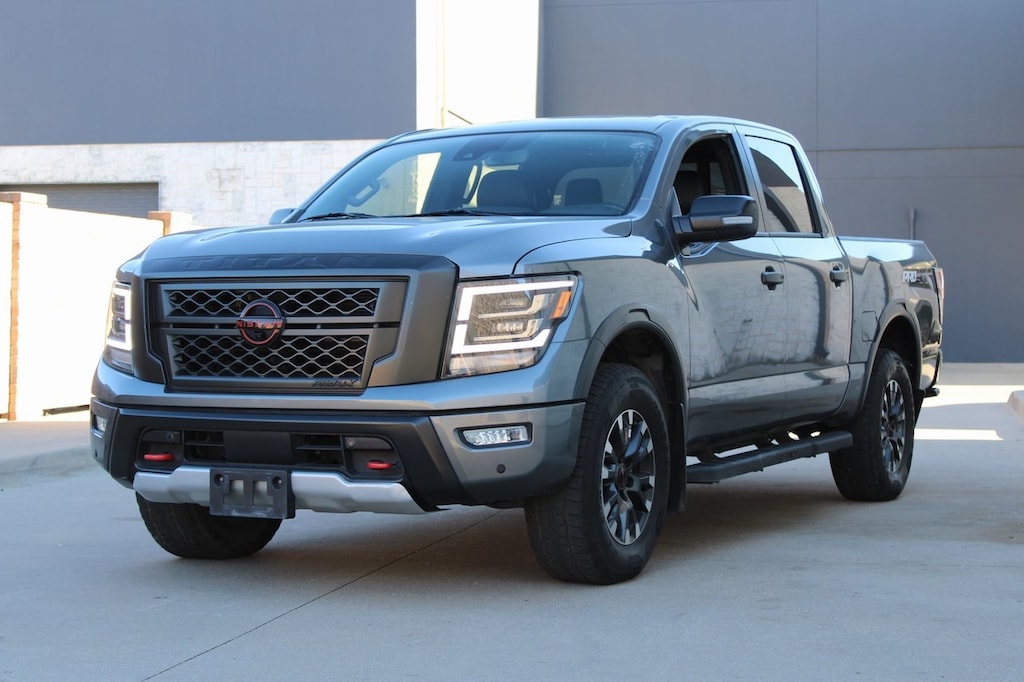 Certified 2023 Nissan Titan PRO-4X w/Nav/Convp/Moonroofp/Utilityp Truck Crew Cab