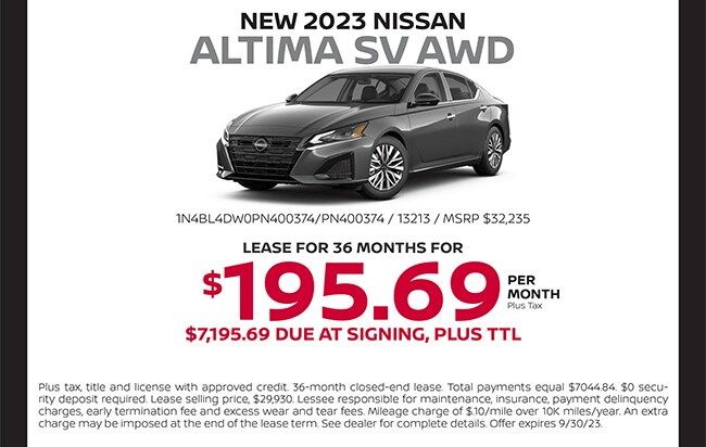 New 2023 Altima SV AWD