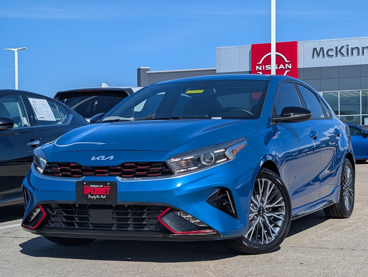 Used 2022 Kia FORTE GT-Line with VIN 3KPF54AD9NE471602 for sale in Mckinney, TX