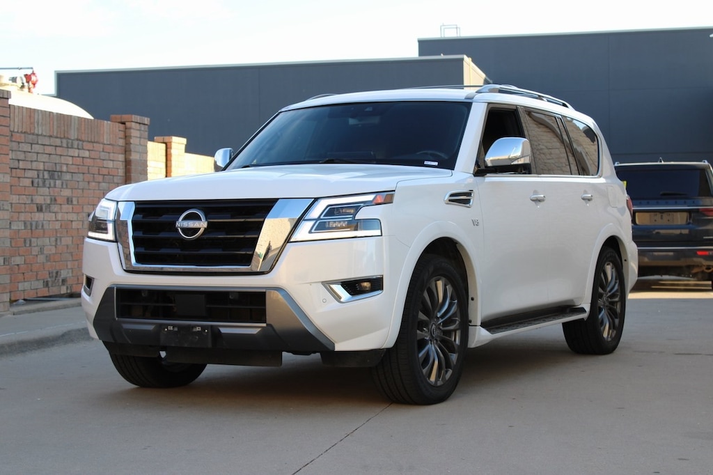 Used 2021 Nissan Armada Platinum w/Nav/Reardvds/CaptainSchairspkg SUV