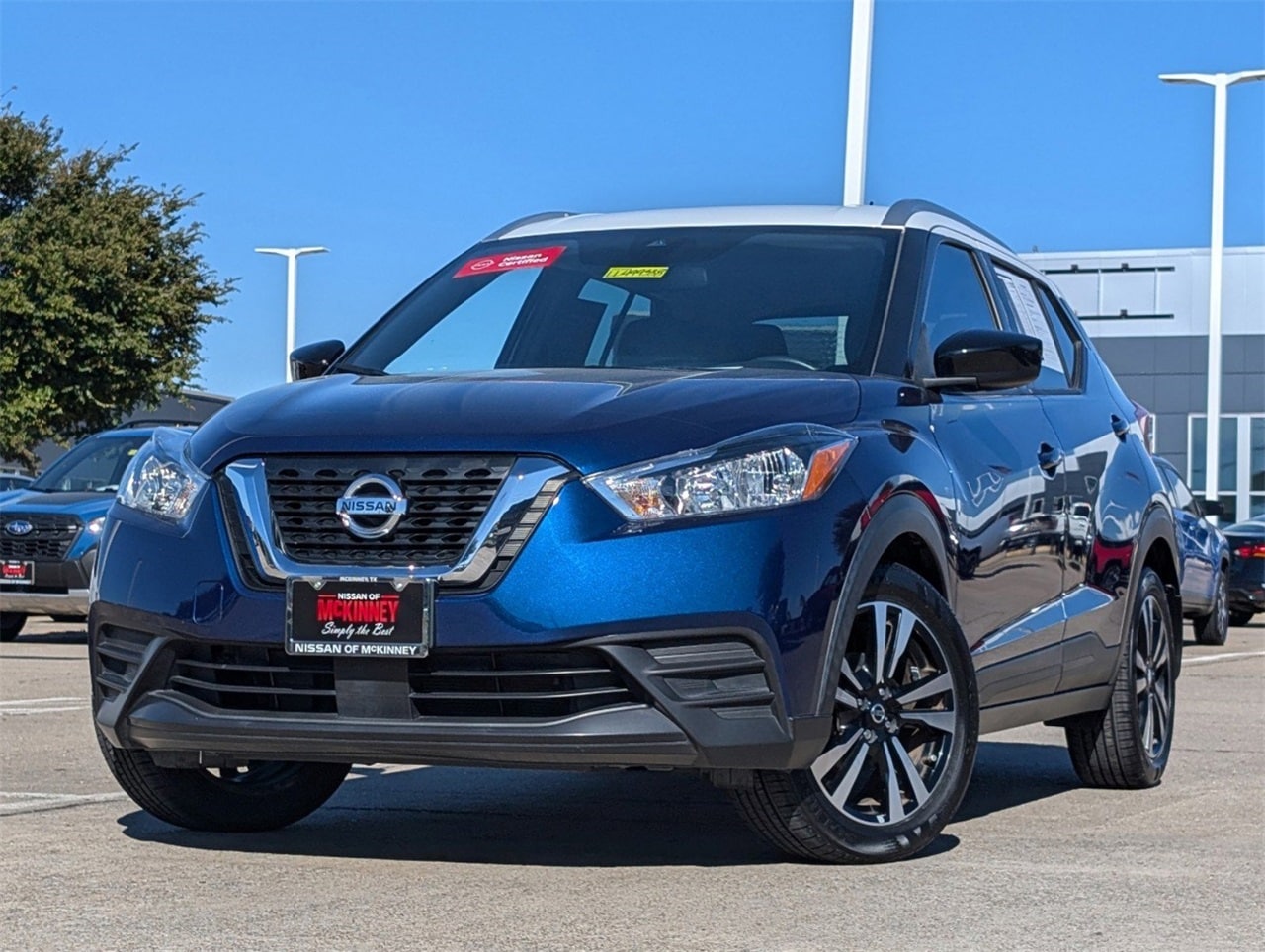 Certified 2020 Nissan Kicks SV with VIN 3N1CP5CV9LL499338 for sale in Mckinney, TX