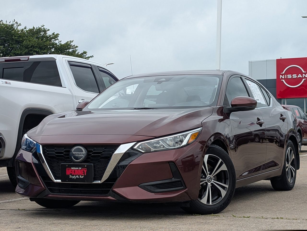 Used 2020 Nissan Sentra SV with VIN 3N1AB8CV2LY280599 for sale in McKinney, TX