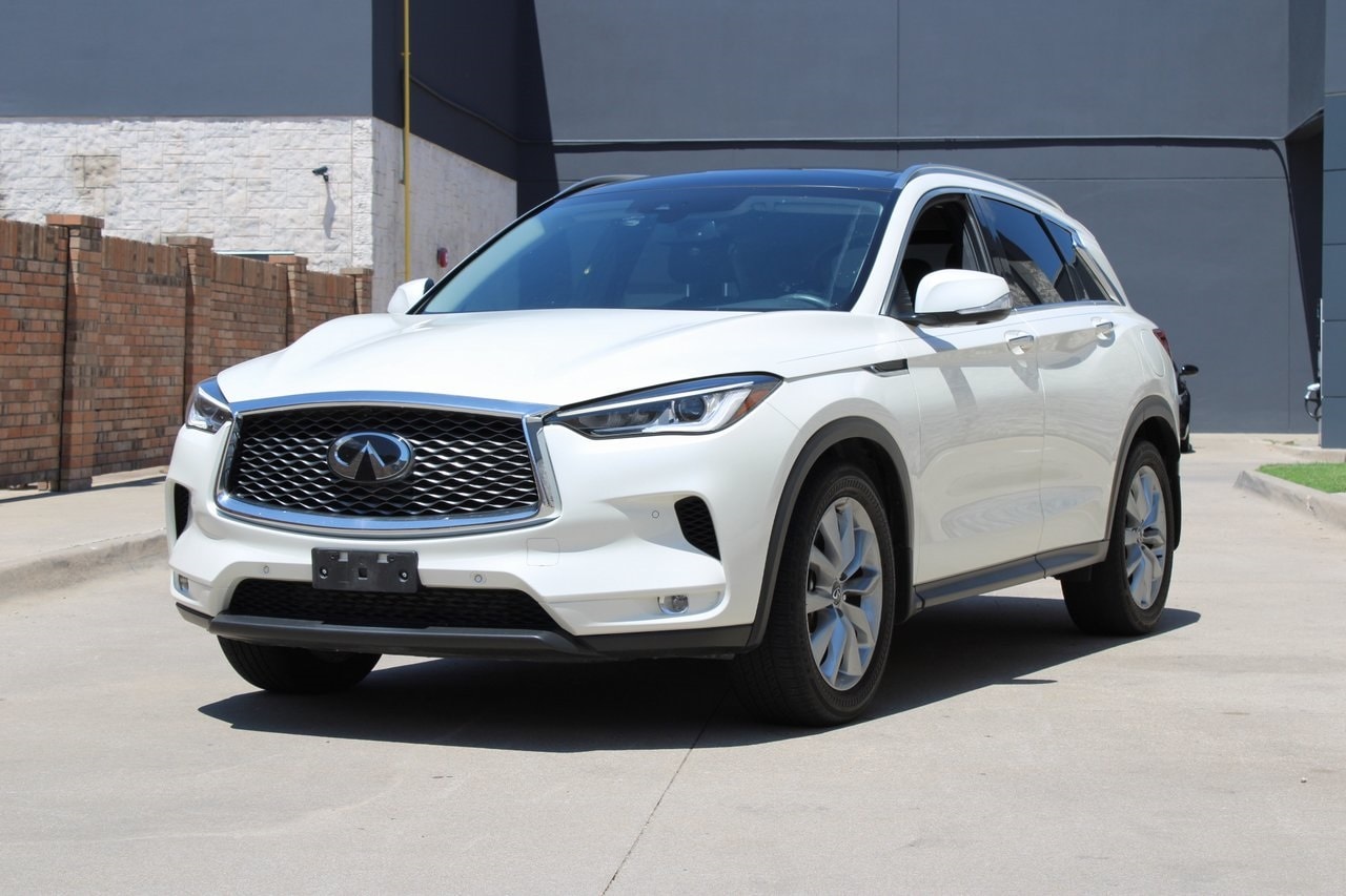 Used 2022 INFINITI QX50 Essential with VIN 3PCAJ5CB4NF117133 for sale in Mckinney, TX