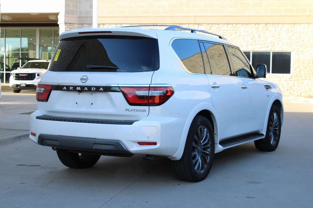 Used 2021 Nissan Armada Platinum w/Nav/Reardvds/CaptainSchairspkg SUV