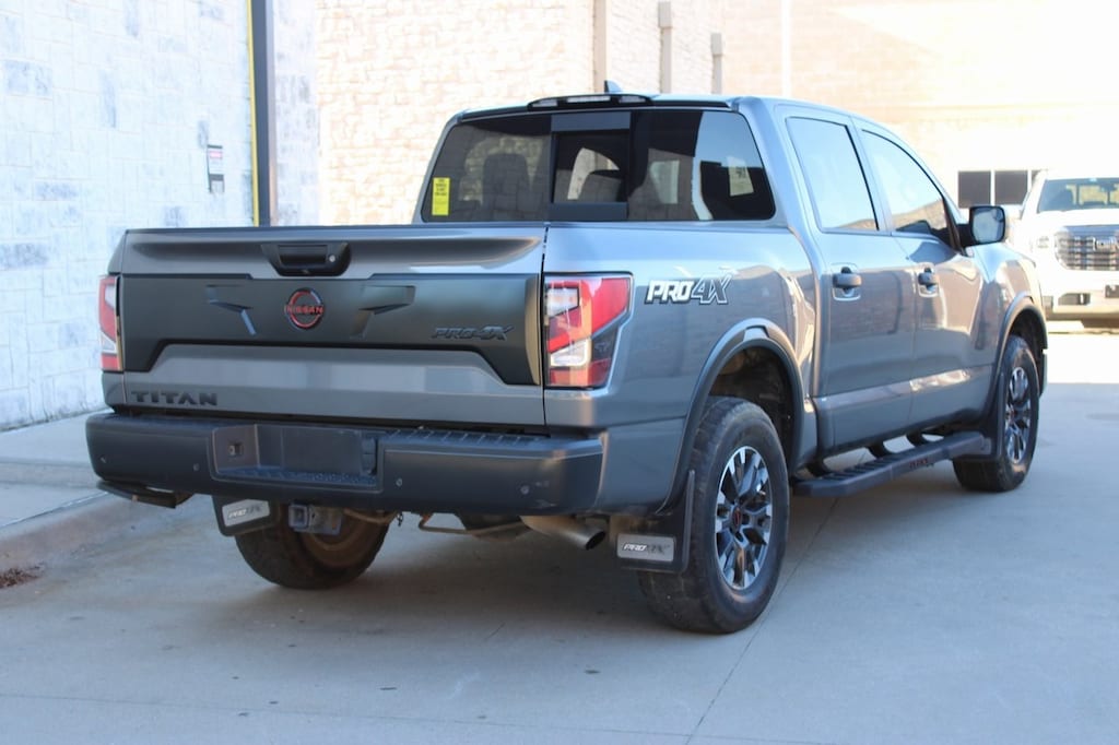 Certified 2023 Nissan Titan PRO-4X w/Nav/Convp/Moonroofp/Utilityp Truck Crew Cab