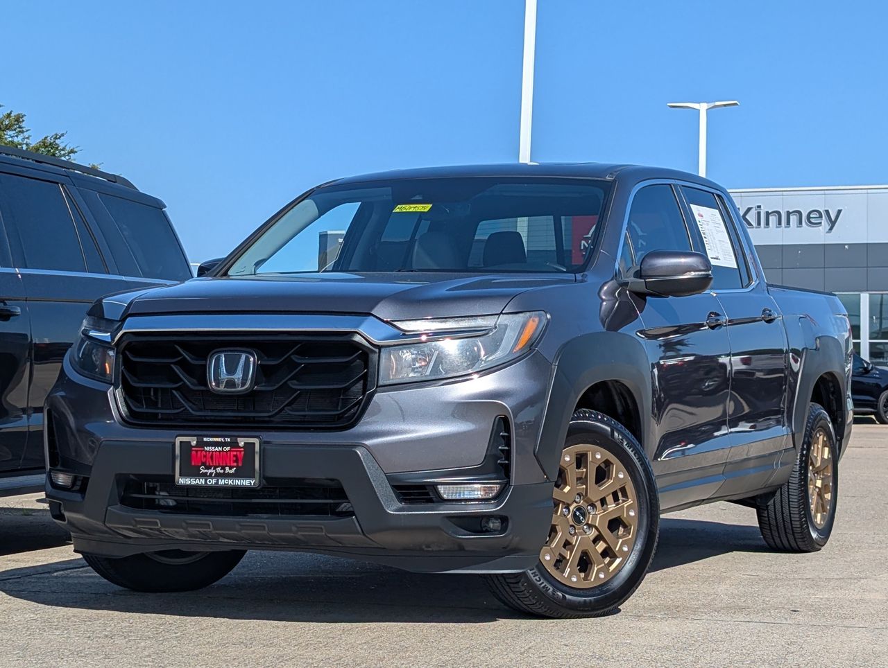 Gray (Modern Steel Metallic) 2021 Honda Ridgeline Pickup Truck All-Wheel Drive Automatic