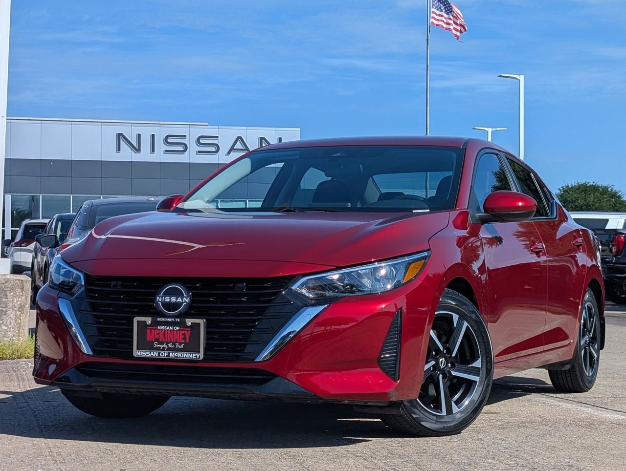 Red (Scarlet Ember Tintcoat) 2024 Nissan Sentra Sedan Front-Wheel Drive Continuously Variable Transmission