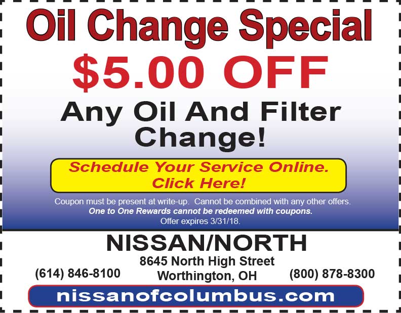 Oil Change Coupons Columbus Ohio >> Service Specials Nissan North Oil Change Coupons Columbus Ohio >> Service Specials Nissan North