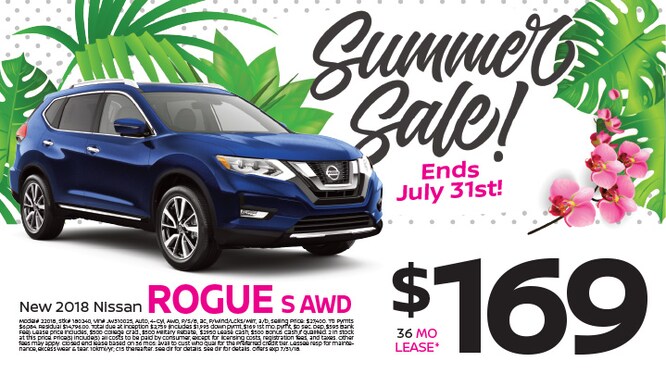 2018 Nissan Rogue S Lease