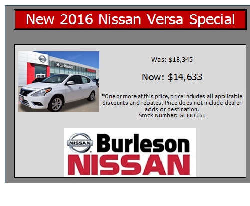 Nissan Of Burleson >> New Pre Owned Specials Burleson Tx Burleson Nissan Nissan Of Burleson >> New Pre Owned Specials Burleson Tx Burleson Nissan